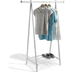 Gifi Rangement|Portant vêtements simple blanc