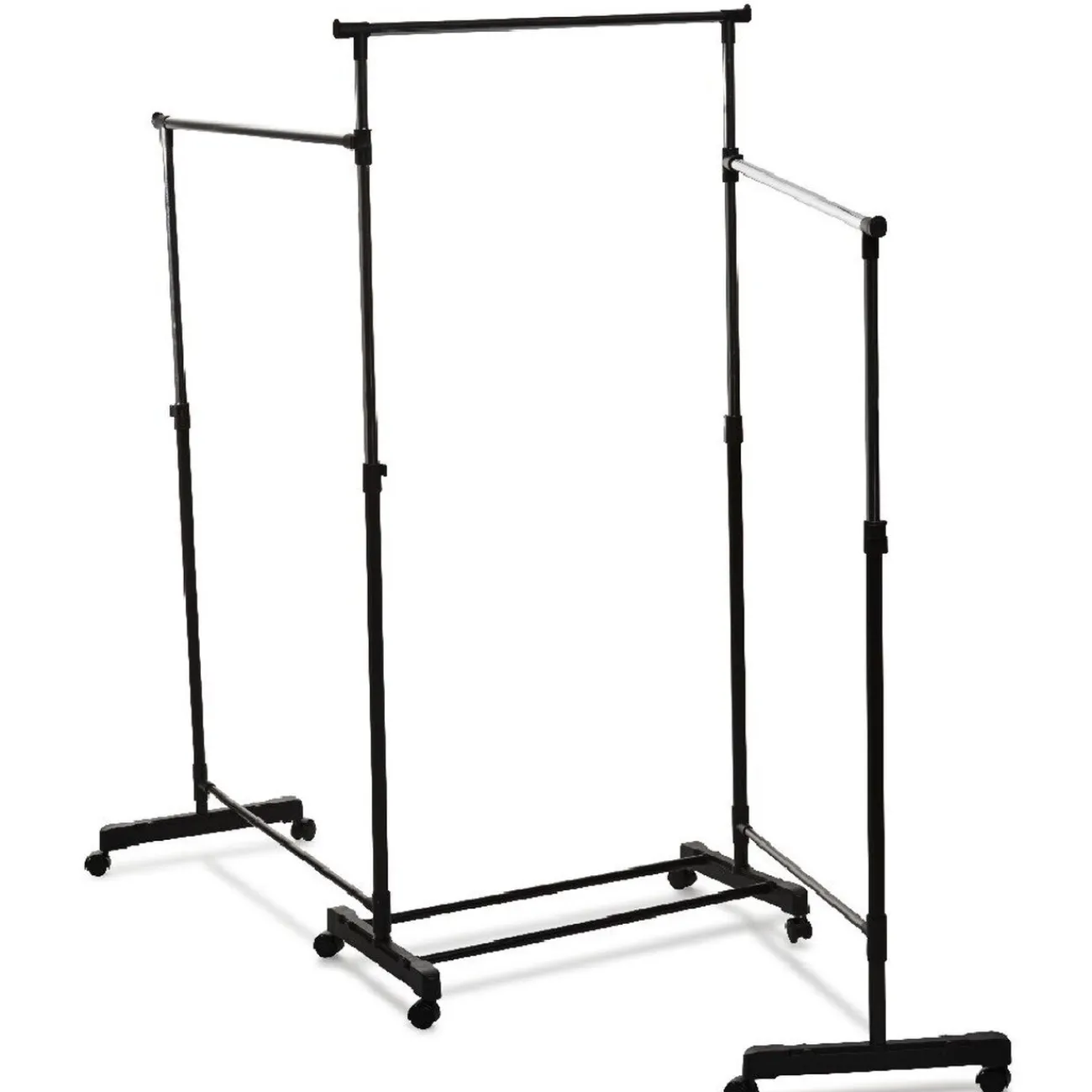 Gifi Rangement|Portant vêtements triple à roulettes