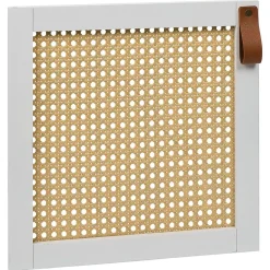Gifi Rangement|Porte cannage Box Cube 32,2x32,2x1,2cm bois blanc