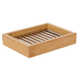 Gifi Aménagement Salle De Bain^Porte savon bambou marron naturel