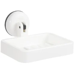 Gifi Aménagement Salle De Bain^Porte savon blanc fixation ventouse