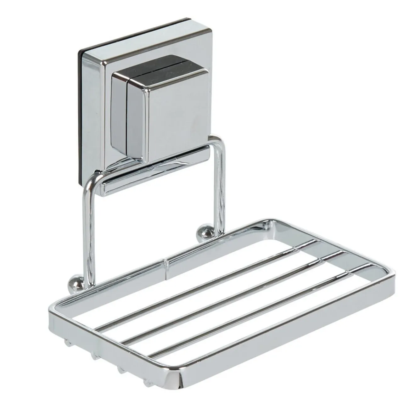 Gifi Aménagement Salle De Bain^Porte savon blanc à ventouse gris