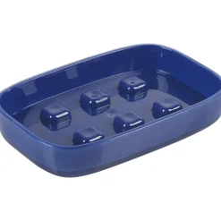 Gifi Aménagement Salle De Bain^Porte savon bleu foncé