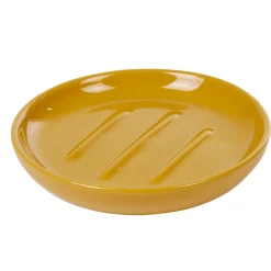 Gifi Aménagement Salle De Bain^Porte savon céramique jaune