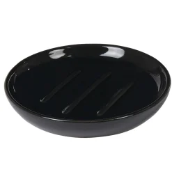 Gifi Aménagement Salle De Bain^Porte savon céramique noir