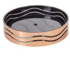 Gifi Aménagement Salle De Bain^Porte savon cuivre et gris chromé