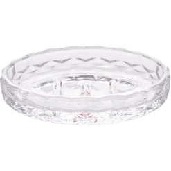 Gifi Aménagement Salle De Bain^Porte-savon en verre effet cristallin transparent 12x8xH2,5cm