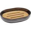 Gifi Aménagement Salle De Bain^Porte savon noir et naturel