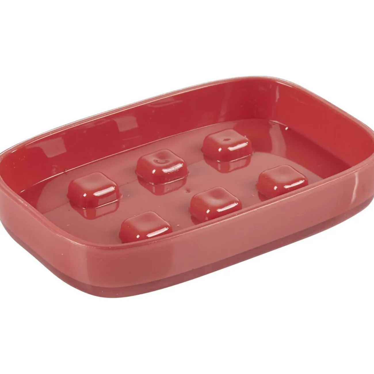Gifi Aménagement Salle De Bain^Porte savon rouge