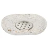 Gifi Aménagement Salle De Bain^Porte savon Terrazzo résine effet granit beige