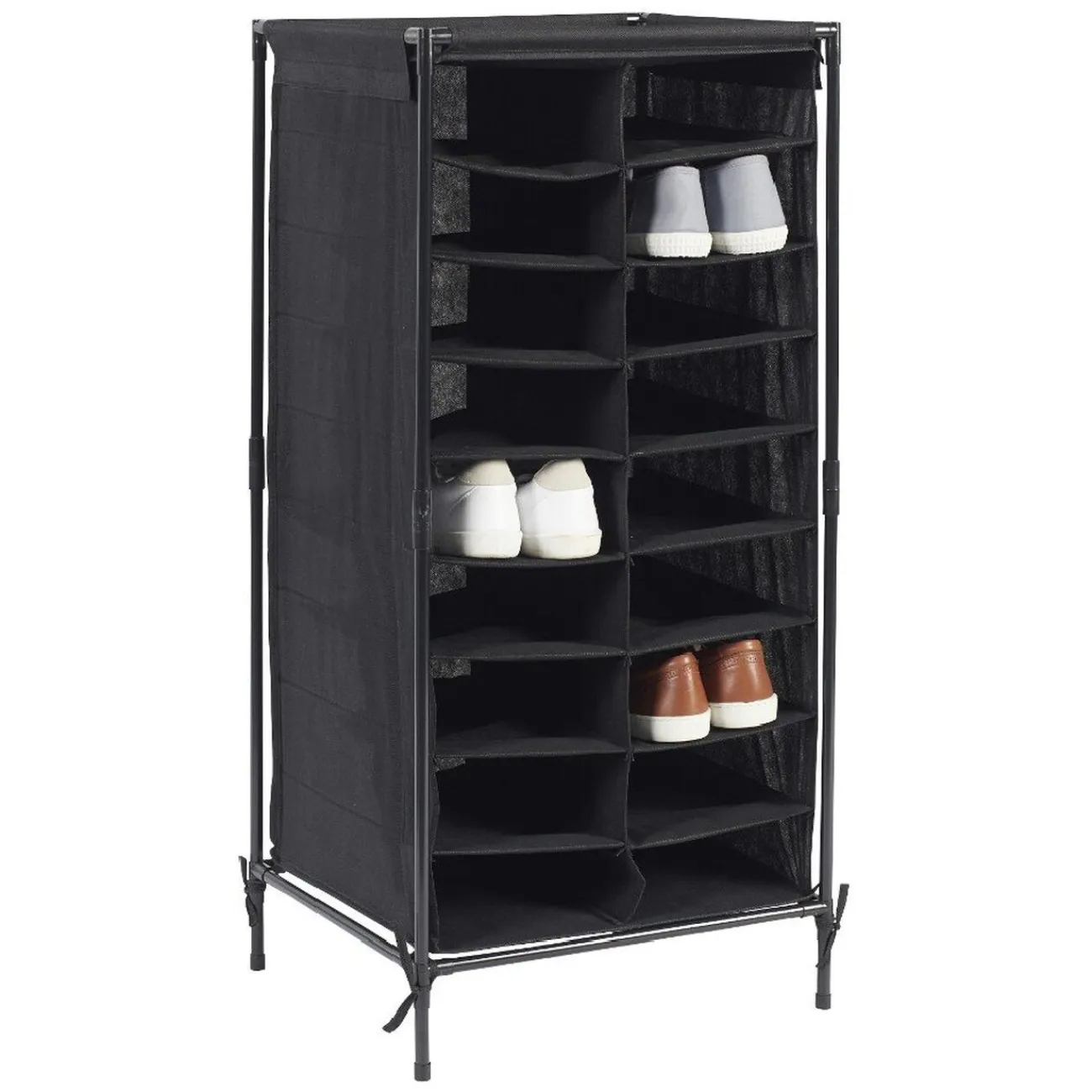 Gifi Rangement|Range chaussures noir 18 paires