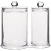 Gifi Beauté^Range disques et coton tige en plastique transparent