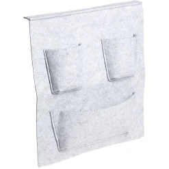 Gifi Rangement|Rangement Box Cube pochette feutrine gris clair 34x30cm