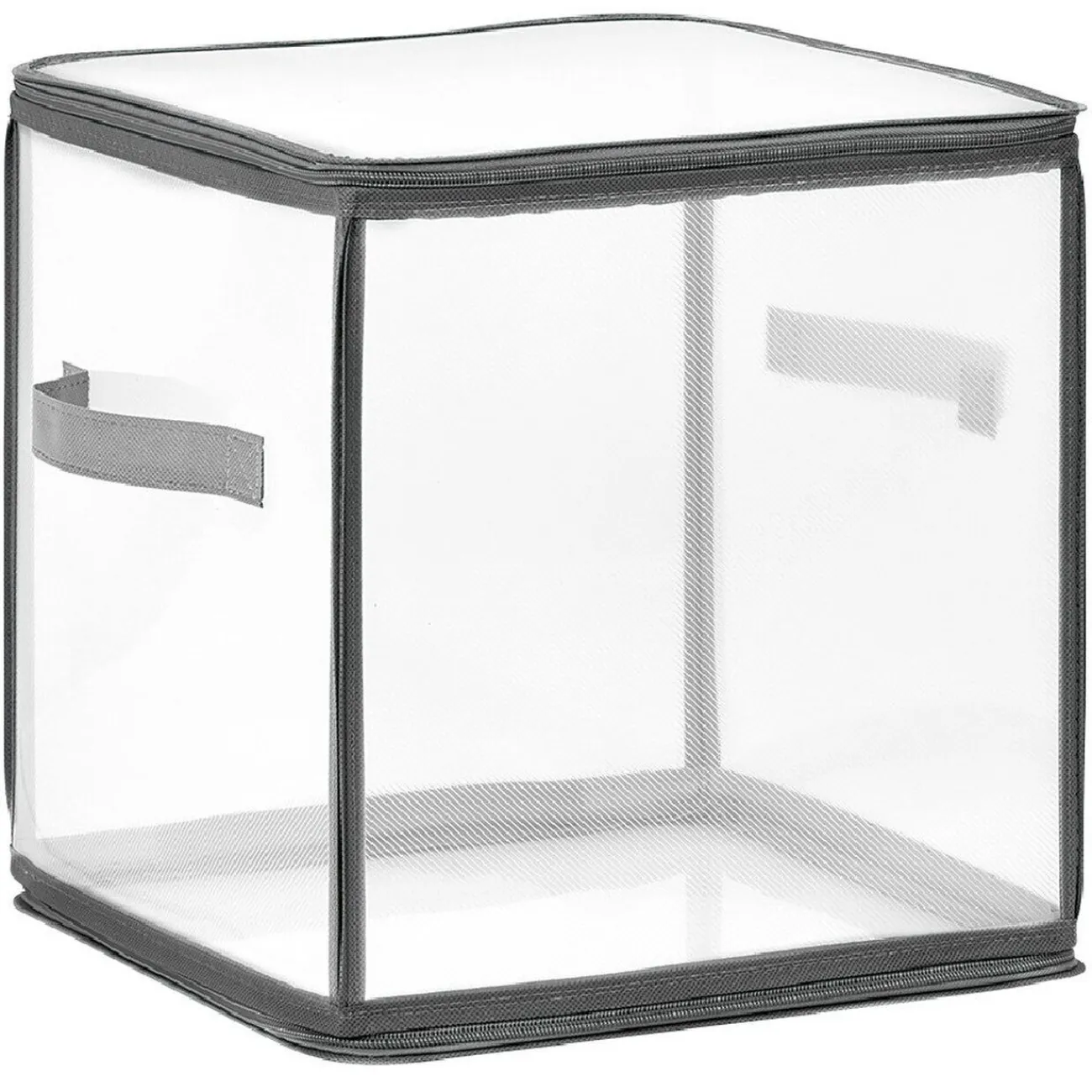 Gifi Entretien Du Linge|Rangement cube transparent ZIP