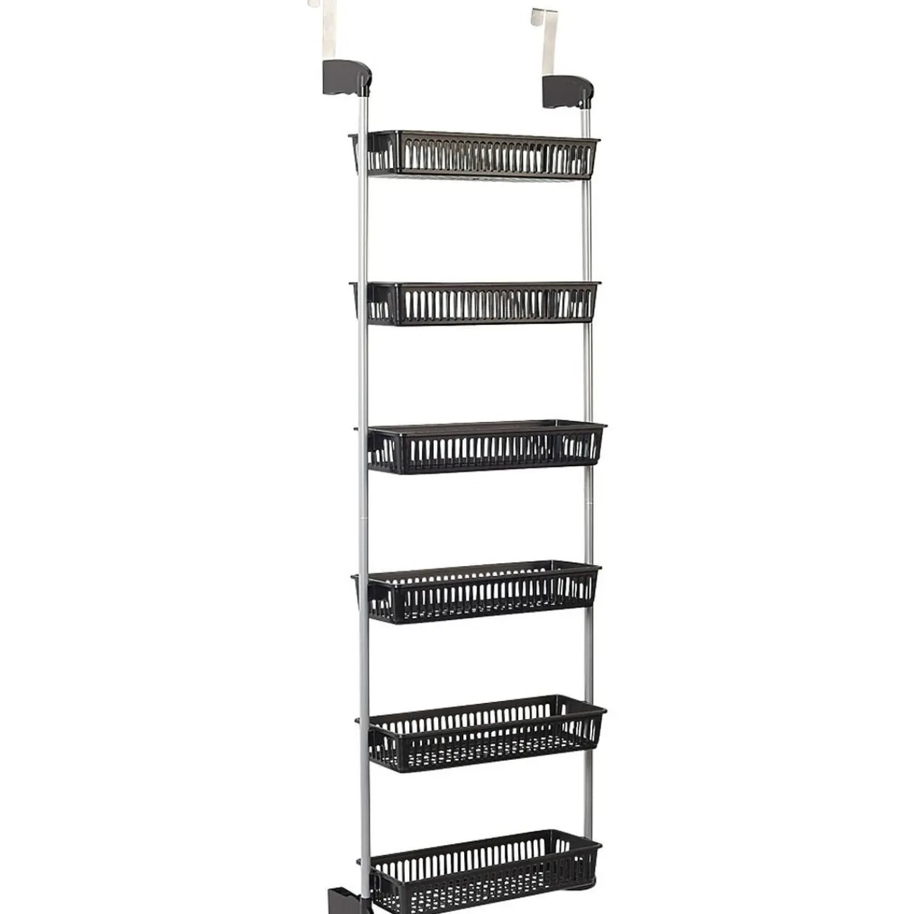 Gifi Rangement|Rangement de porte 6 niveaux à suspendre gris et noir