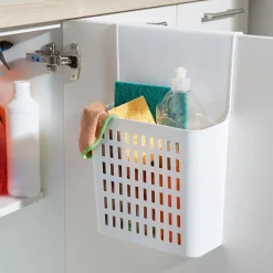 Gifi Rangement|Rangement porte de cuisine blanc