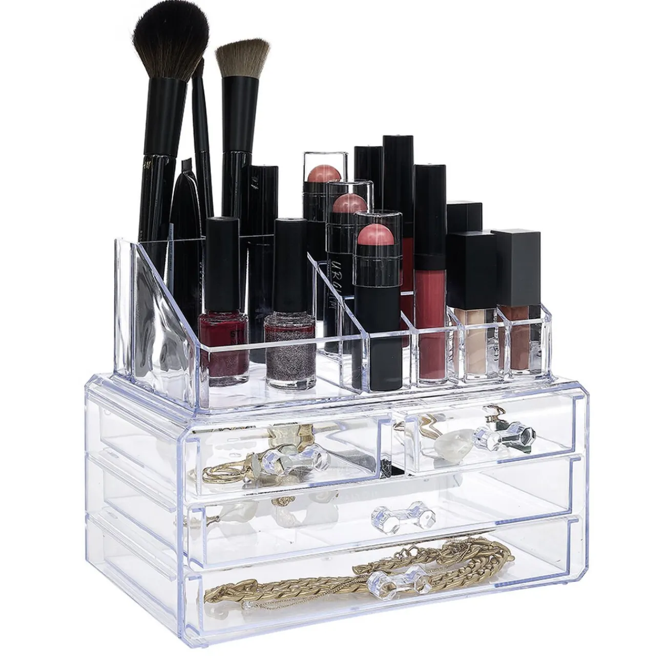 Gifi Beauté^Rangement transparent pour cosmétiques et bijoux