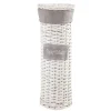 Gifi Rangement|Range papier toilettes osier blanc et beige