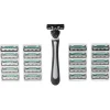 Gifi Beauté^Rasoir homme avec 20 recharges 3 lames