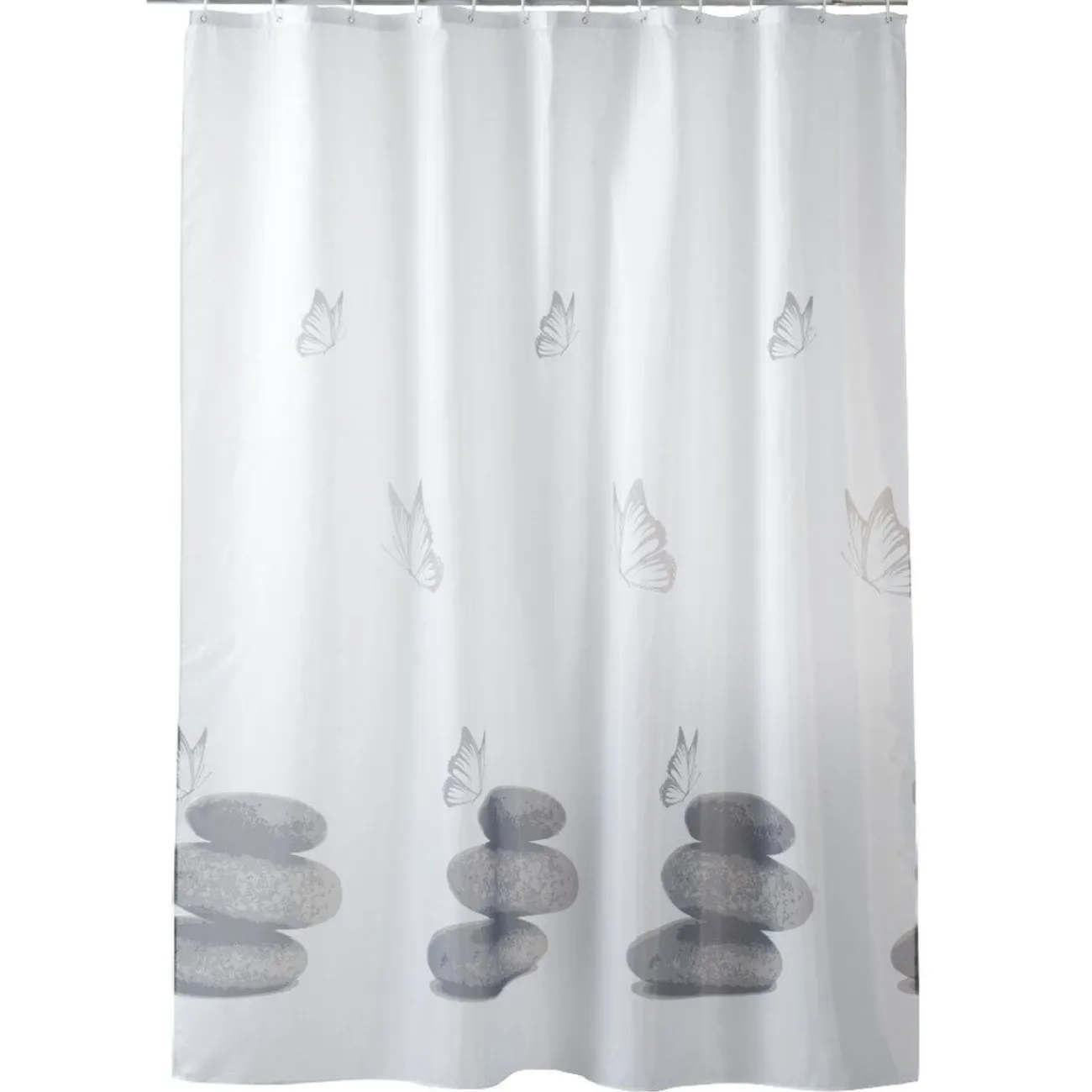 Gifi Aménagement Salle De Bain^Rideau de douche design galets