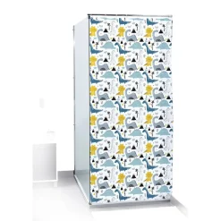 Gifi Equipement Douche^Rideau de douche motif dinosaure multicolore 180x200cm
