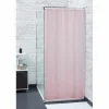 Gifi Equipement Douche^Rideau de douche rose uni