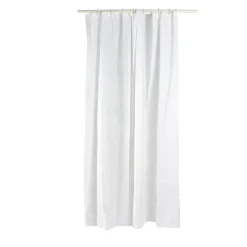 Gifi Equipement Douche^Rideau de douche uni blanc