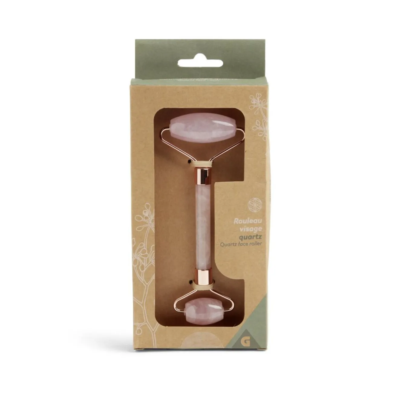 Gifi Bien-Être^Rouleau visage quartz rose
