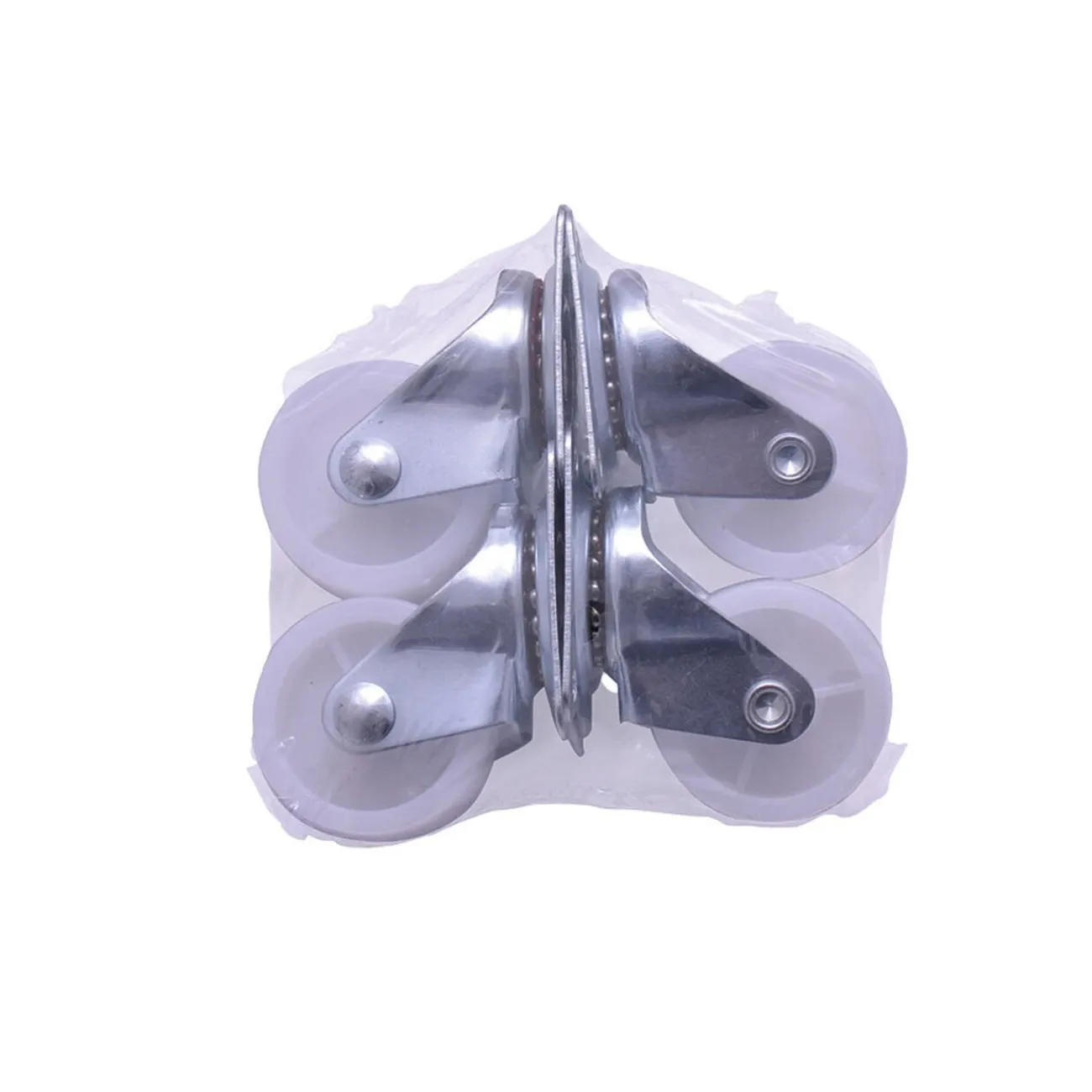 Gifi Aménagement Atelier^Roulette en plastique blanc - Lot de 4