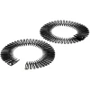 Gifi Beauté^Serre tête en plastique noir brillant x2