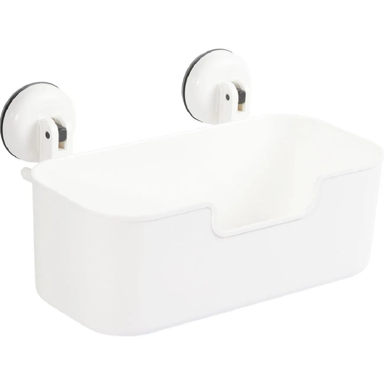 Gifi Equipement Douche^Serviteur de douche blanc fixation ventouses