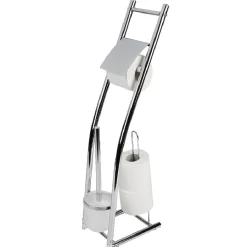 Gifi Equipement Wc^Serviteur WC métal gris avec brosse