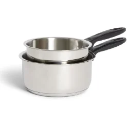 New Gifi Set casserole inox x2 - Ø16cm et Ø18cm