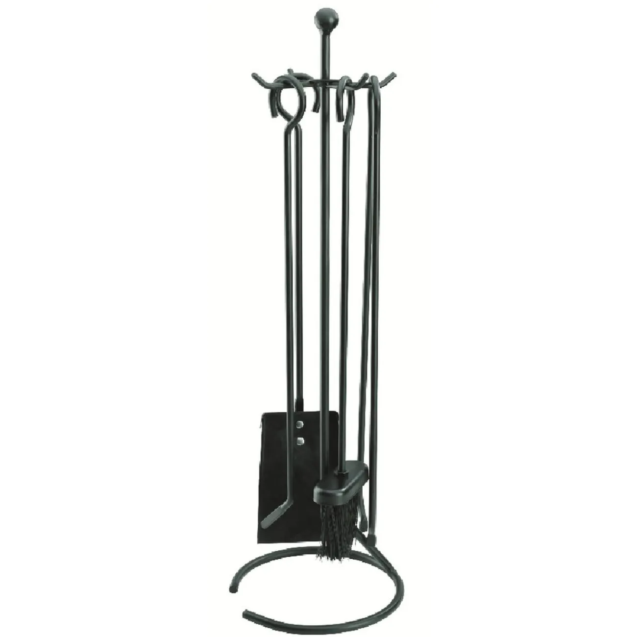 Gifi Chauffage^Set cheminée 4 accessoires pelle balayette pince tisonnier métal