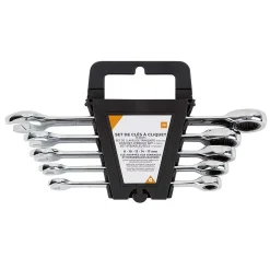 Gifi Outils Bricolage^Set clé à cliquet 72 dents x5