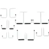 Gifi Rangement|Set crochets bricolage blancs x12
