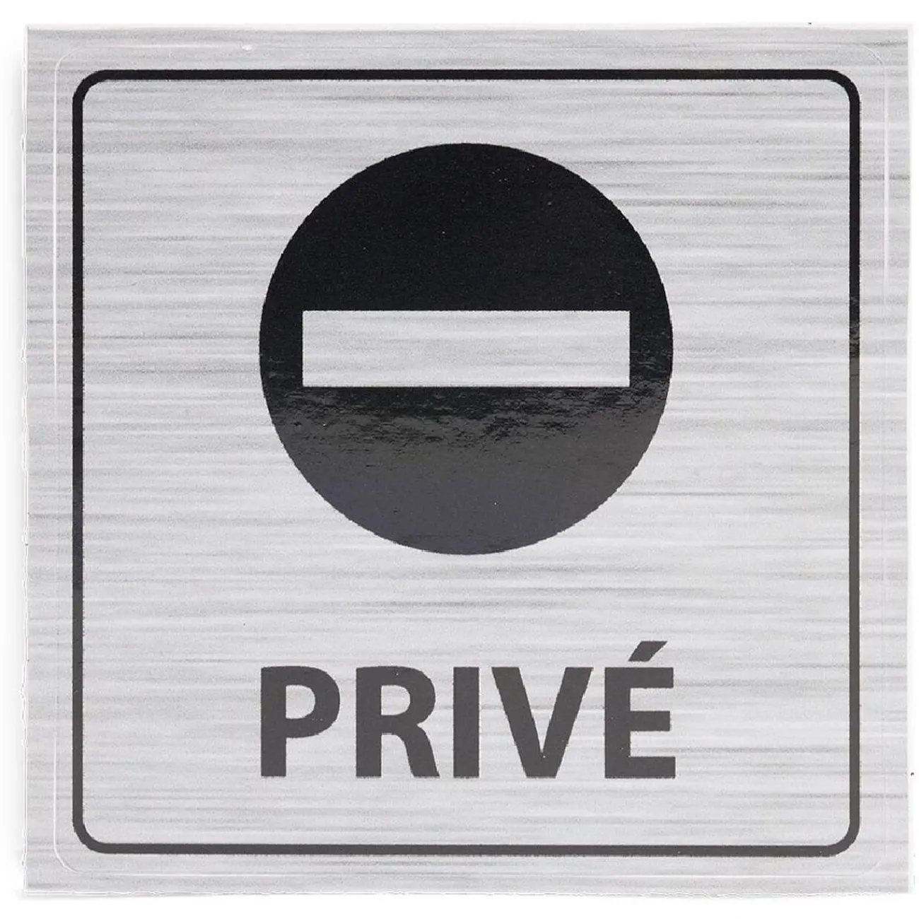 Gifi Colle Et Adhésif^Signalétique adhésive - Sens interdit privé - 8x8 cm