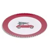 Sale Gifi Sous assiette rond Noël rouge motif voiture Ø33cm