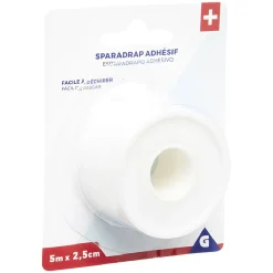Gifi Bien-Être^Sparadrap adhésif en coton L500x2,5cm blanc