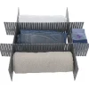 Gifi Rangement|Séparateur de tiroir plastique gris modulable L44xH10cm