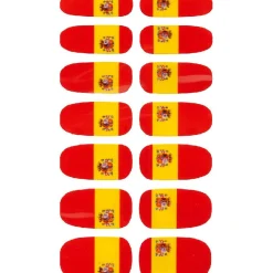 Gifi Beauté^Sticker ongles supporter Espagne x14