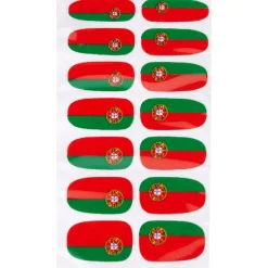 Gifi Beauté^Sticker ongles supporter Portugal x14