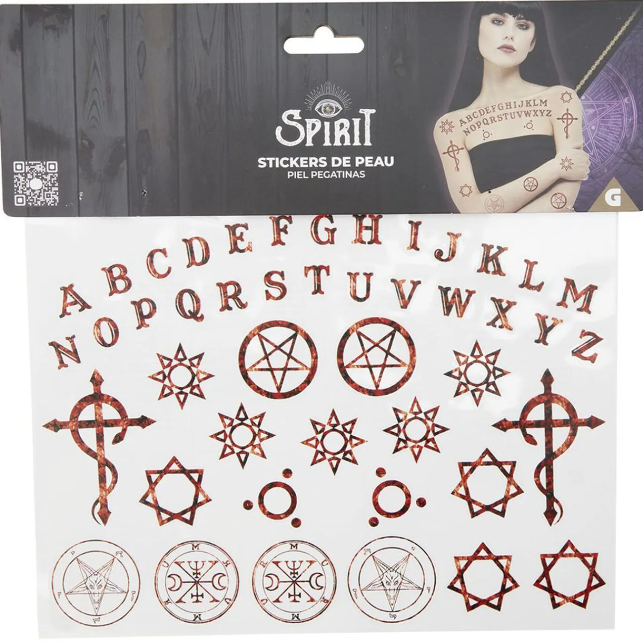 Gifi Beauté^Stickers Halloween motif esprit pour peau