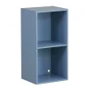 Gifi Rangement|Structure Box Cube 2 Cases Bleu - 35,2x30xH69,2 cm