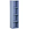 Gifi Rangement|Structure Box Cube 4 Cases Bleu - 35,2x30xH137,2 cm