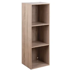 Gifi Rangement|Structure Box Cube 3 cases en bois marron