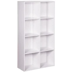 Gifi Rangement|Structure Box Cube 8 cases 69,2x30x137,2cm bois blanc