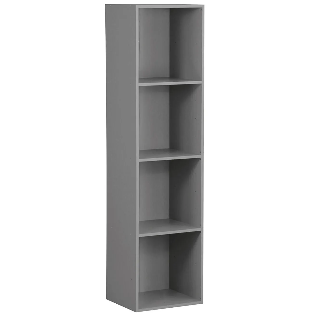Gifi Rangement|Structure Box Cube 4 cases 35x30x137cm bois gris