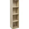 Gifi Rangement|Structure Box Cube 4 cases 35x30x137cm bois naturel