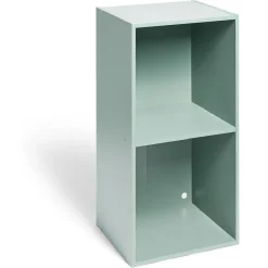 Gifi Rangement|Structure Box Cube 2 cases 35x30x70cm bois vert